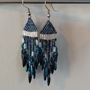 Sparkling handmade earrings